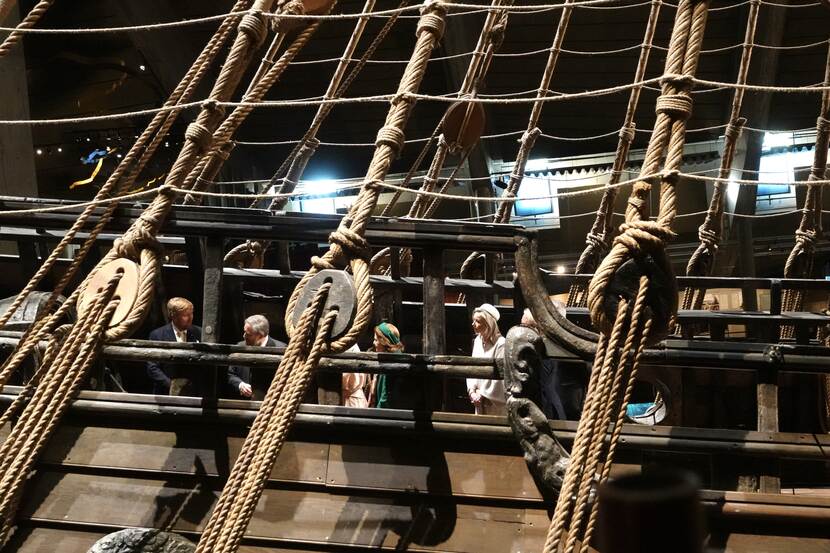 King Willem-Alexander and Queen Máxima visit the Vasa Museum in Stockholm