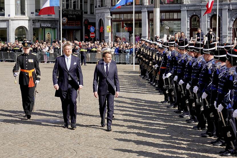 King Willem-Alexander and President Macron