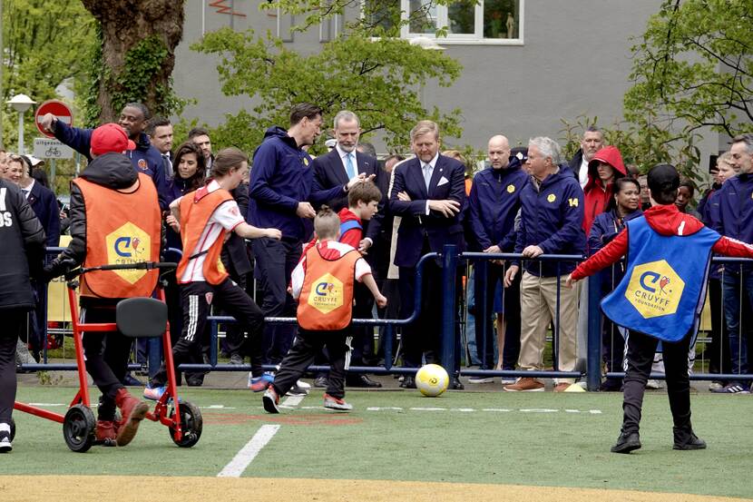 State visit King and Queen of Spain Cruyff Foundation