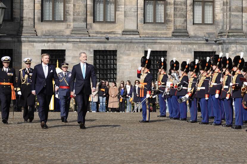 State visit King and Queen of Spain welcome ceremony