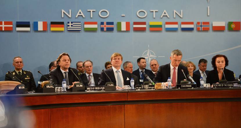 King Willem-Alexander visits NATO Headquarters in Brussels.