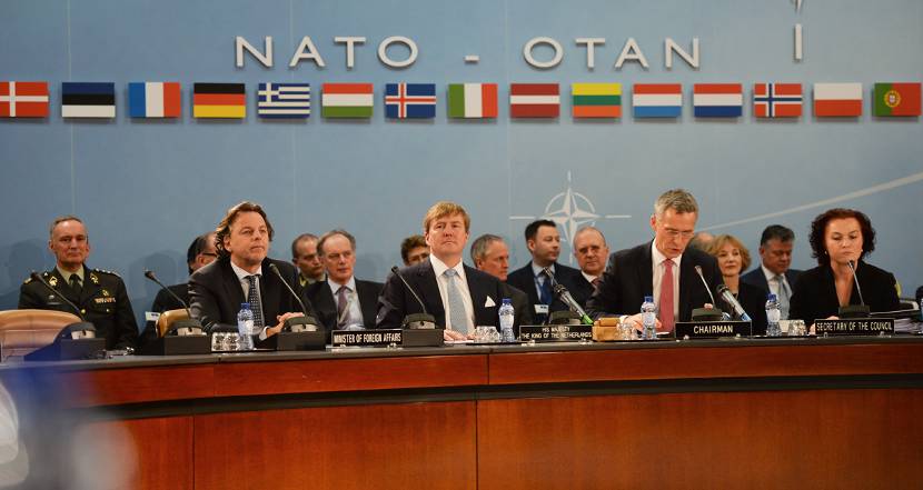 King Willem-Alexander visits NATO Headquarters in Brussels.