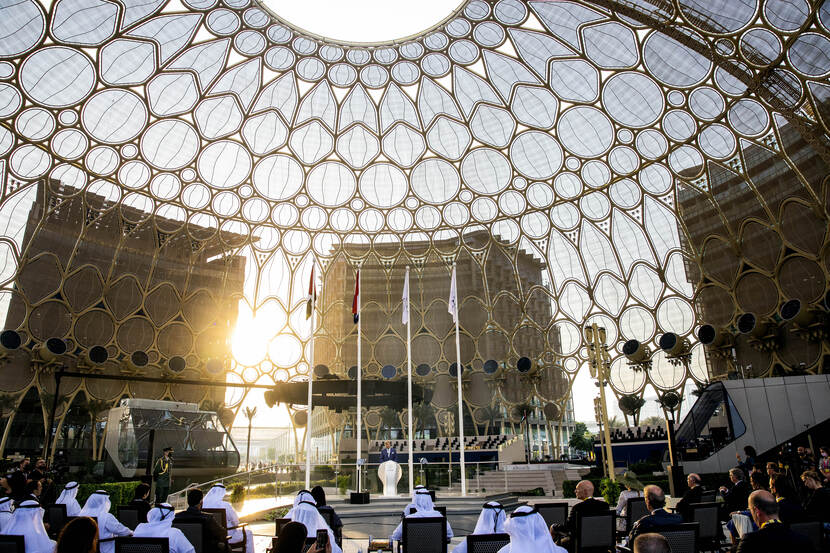 Koning Willem-Alexander delivers speech at World Expo 2020 Dubai