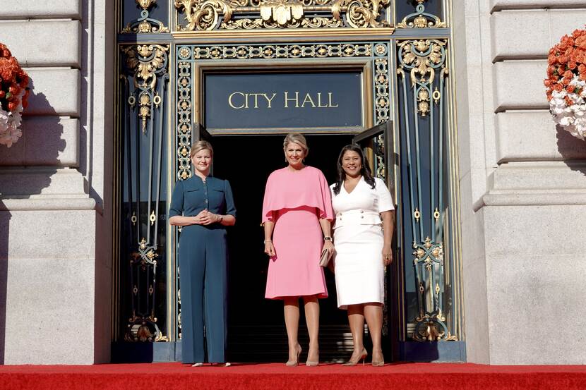 Queen Máxima meets with San Francisco Mayor London Breed