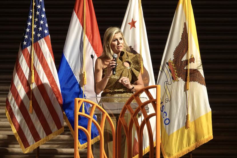 Speech Queen Máxima at San Francisco City Hall