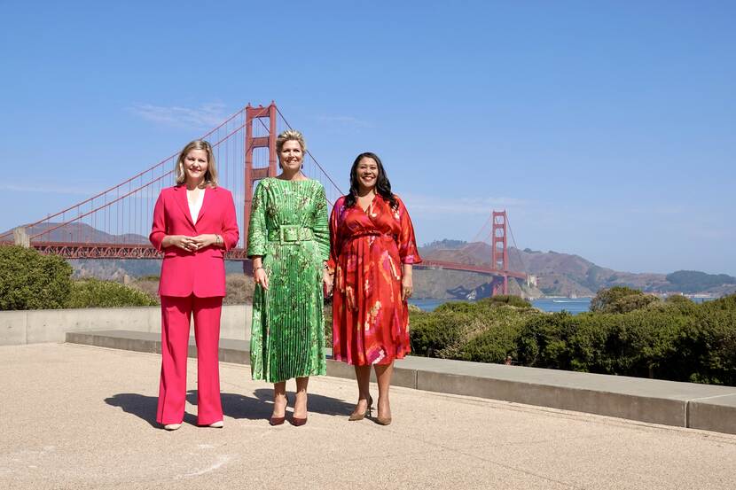 Queen Máxima at Golden Gate Bridge