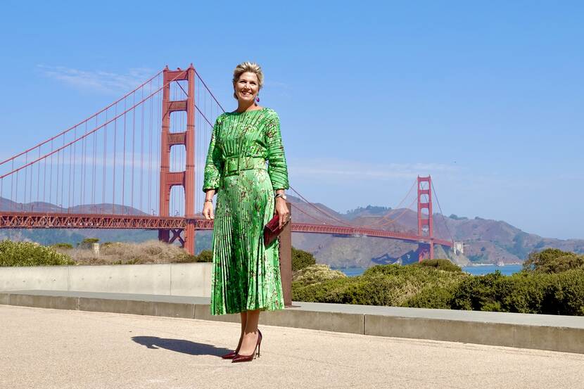 Queen Máxima at Golden Gate Bridge