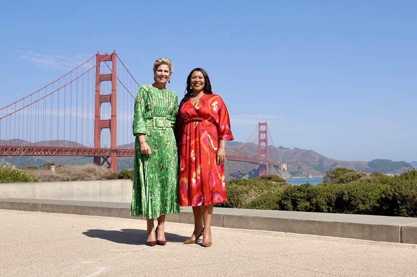 Queen Máxima at Golden Gate Bridge