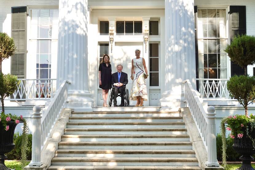 Queen Máxima and Governor of Texas Greg Abbott