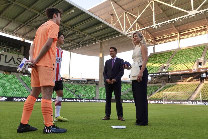 Queen Máxima at the Austin FC stadium