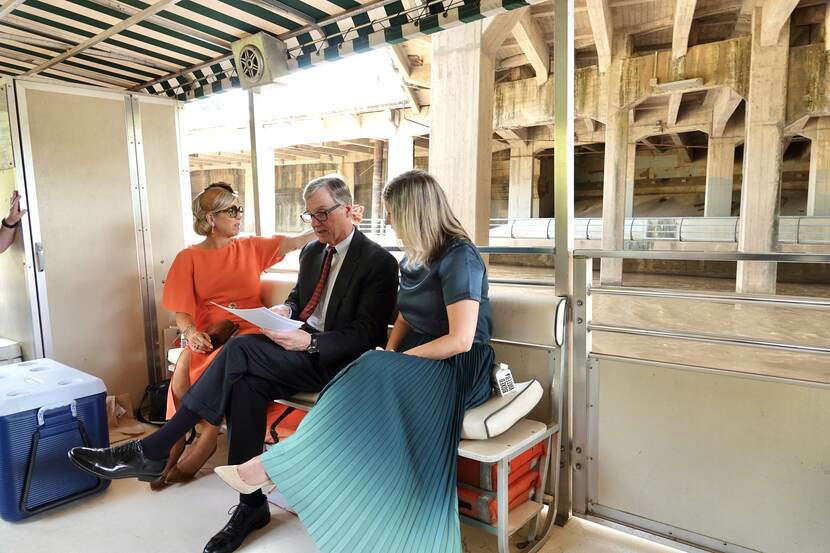 Boat trip Queen Máxima on the Buffalo Bayou