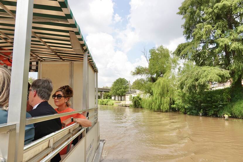 Boat trip Queen Máxima on the Buffalo Bayou