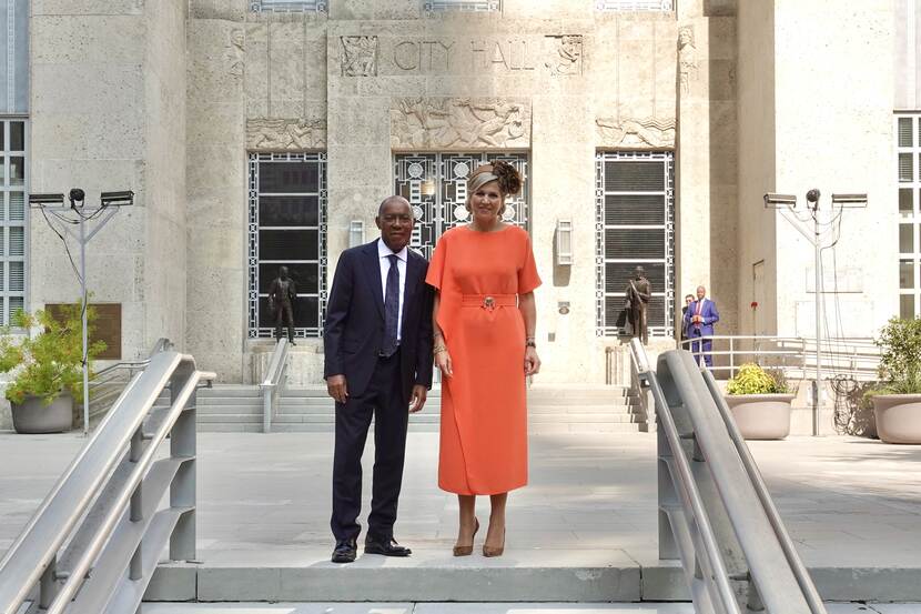 Queen Máxima and Mayor Sylvester Turner