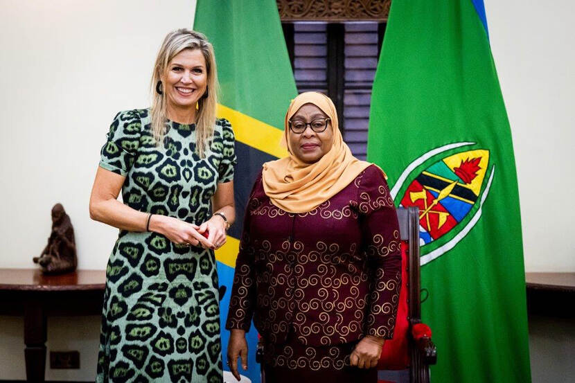 Queen Máxima and Samia Suluhu Hassan, President of Tanzania