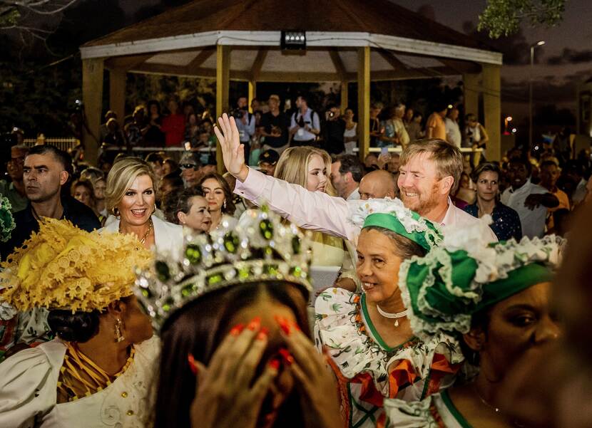 King Willlem-Alexander, Queen Máxima and the Princess of Orange visit Taste of Bonaire