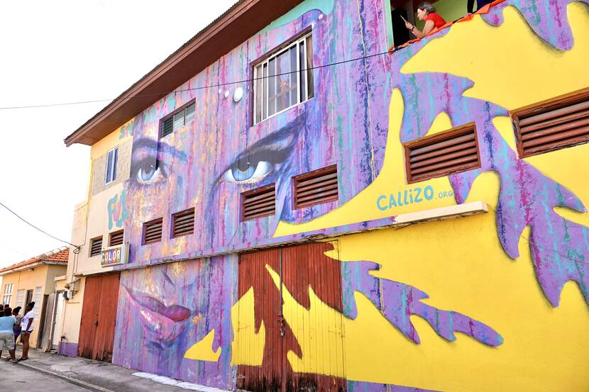 Mural in San Nicolas in Aruba