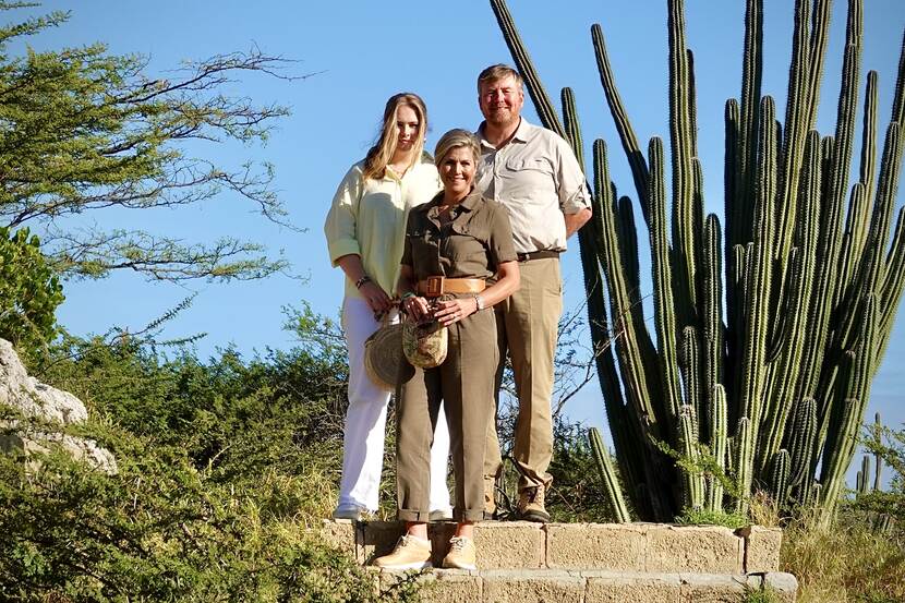 King Willem Alexander, Queen Máxima and the Princess of Orange Arikok National Park Aruba