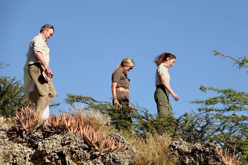 King Willem Alexander, Queen Máxima and the Princess of Orange Arikok National Park Aruba