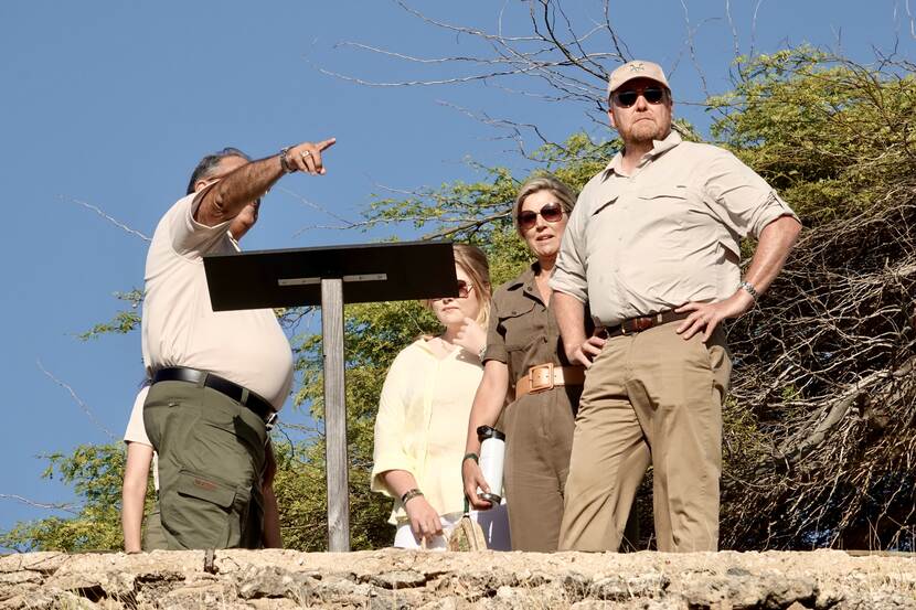 King Willem Alexander, Queen Máxima and the Princess of Orange Arikok National Park Aruba