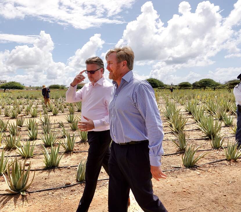 King Willem-Alexander at Royal Aruba Aloe