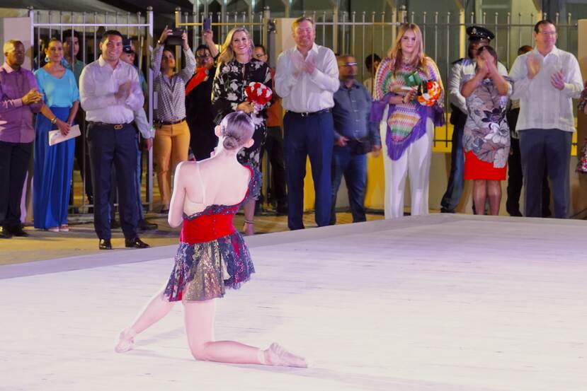 King Willem-Alexander, Queen Máxima and the Princess of Orange visit the Bon Bini Festival at Aruba