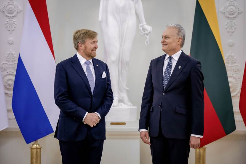 King Willem-Alexander and Lithuanian president Gitanas Nausėda