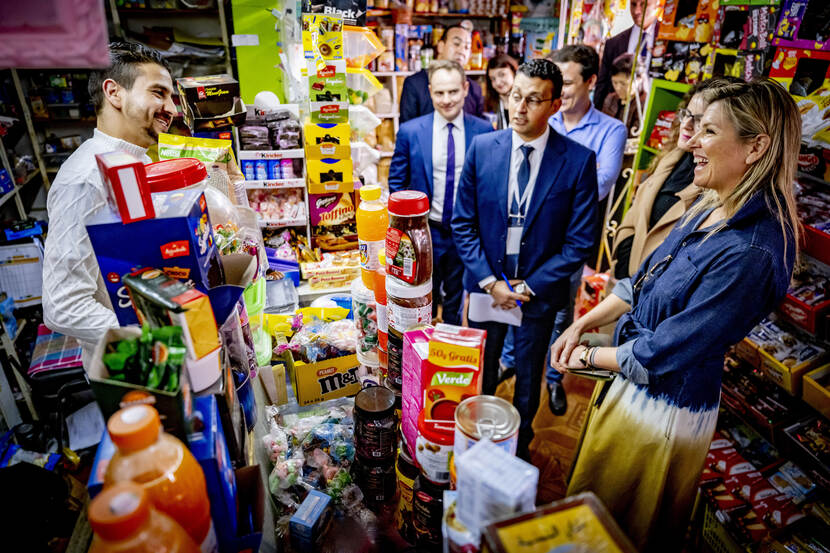 Queen Máxima UNSGSA Morocco Casablanca supermarket