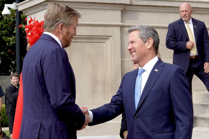 Reception by Governor and meeting with CEOs King Willem Alexander and Queen Máxima