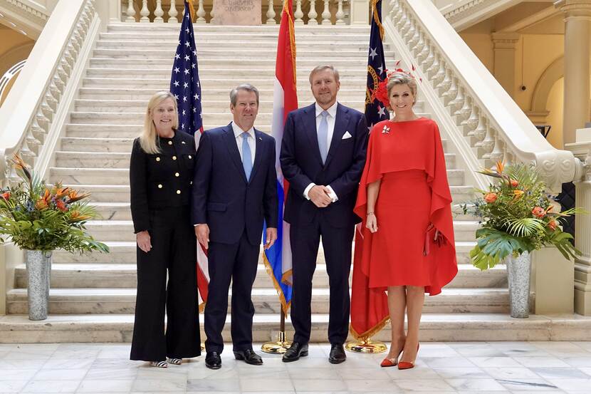 Reception by Governor and meeting with CEOs King Willem Alexander and Queen Máxima