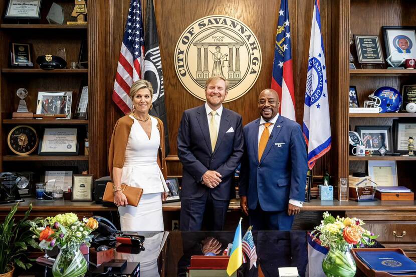 Reception by Mayor King Willem-Alexander and Queen Máxima