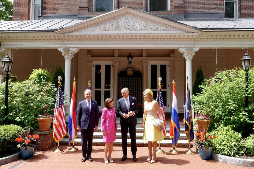 Reception and meeting with Governor and CEOs King Willem-Alexander and Queen Máxima