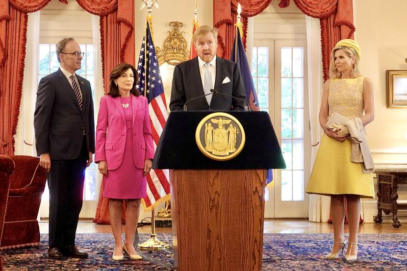 Reception and meeting with Governor and CEOs King Willem-Alexander and Queen Máxima