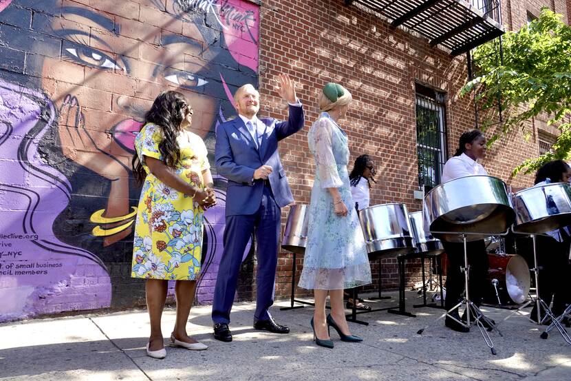 East Flatbush King Willem-Alexander and Queen Máxima