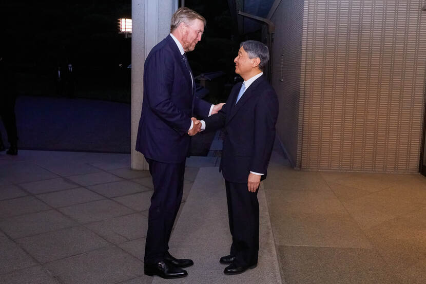 King Willem-Alexander and the Emperor of Japan