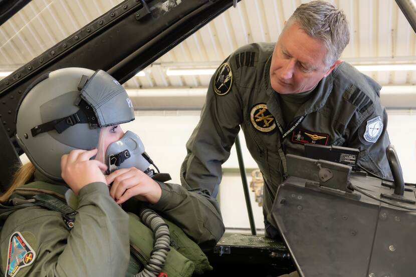 The Princess of Orange visits the Royal Netherlands Air Force