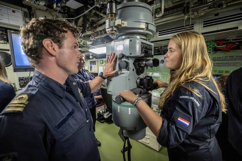 The Princess of Orange visits the Royal Netherlands Navy