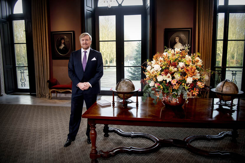 De Koning spreekt de kersttoespraak uit