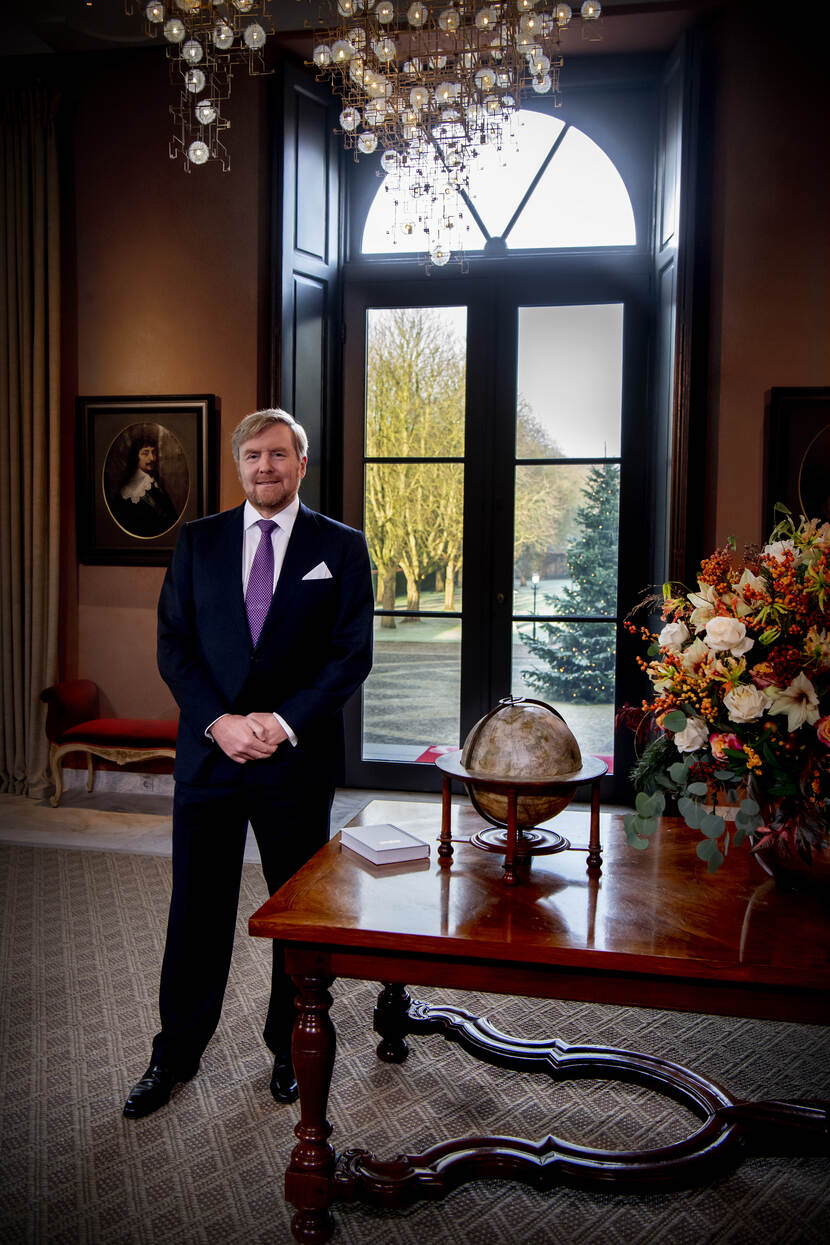 De Koning spreekt de kersttoespraak uit