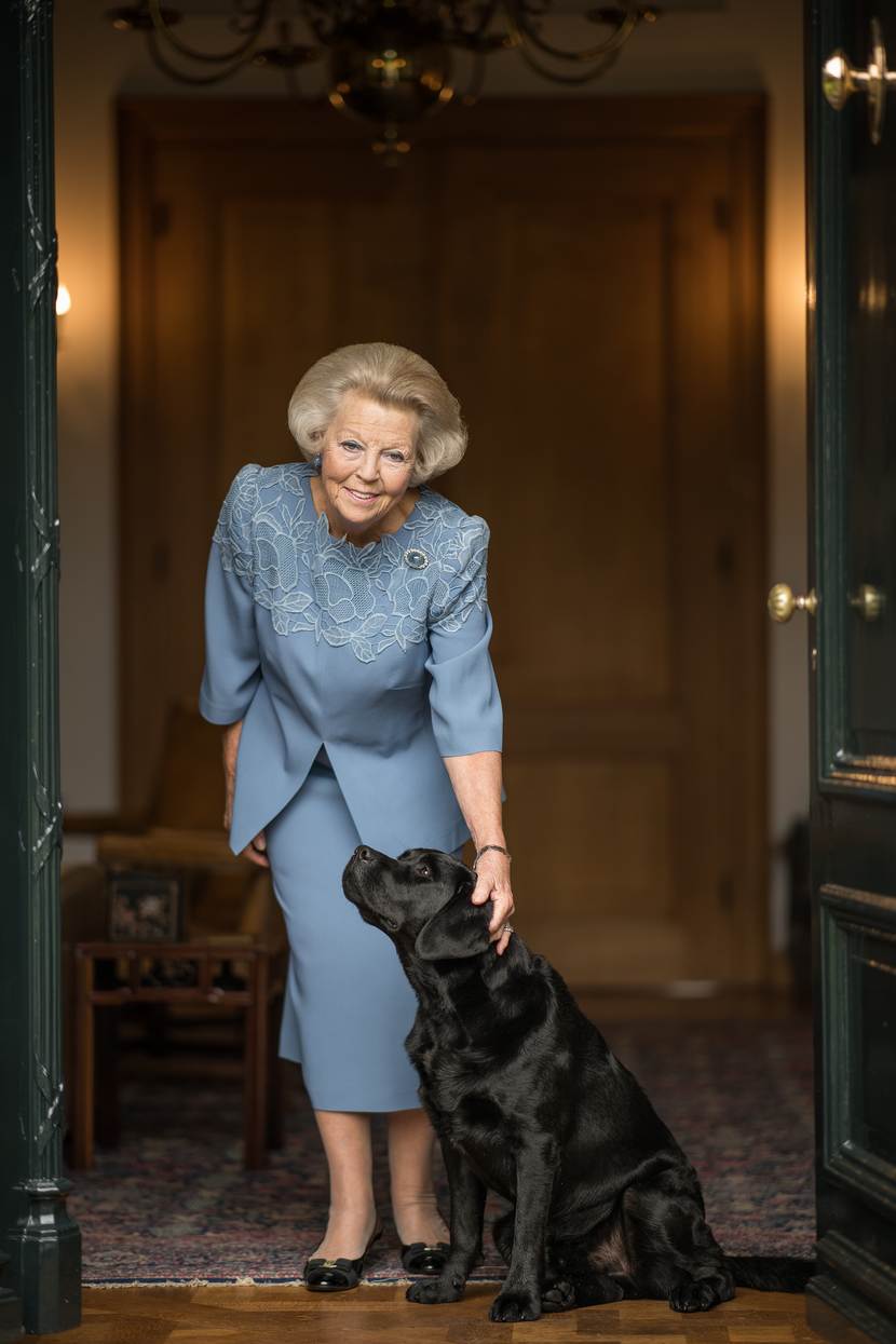 Princess Beatrix with dog