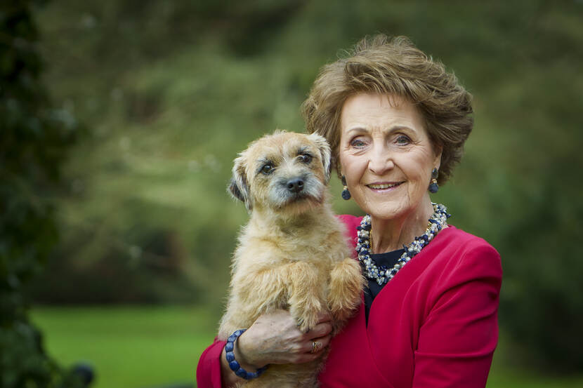 Princess Margriet with dog Boogiewoogie
