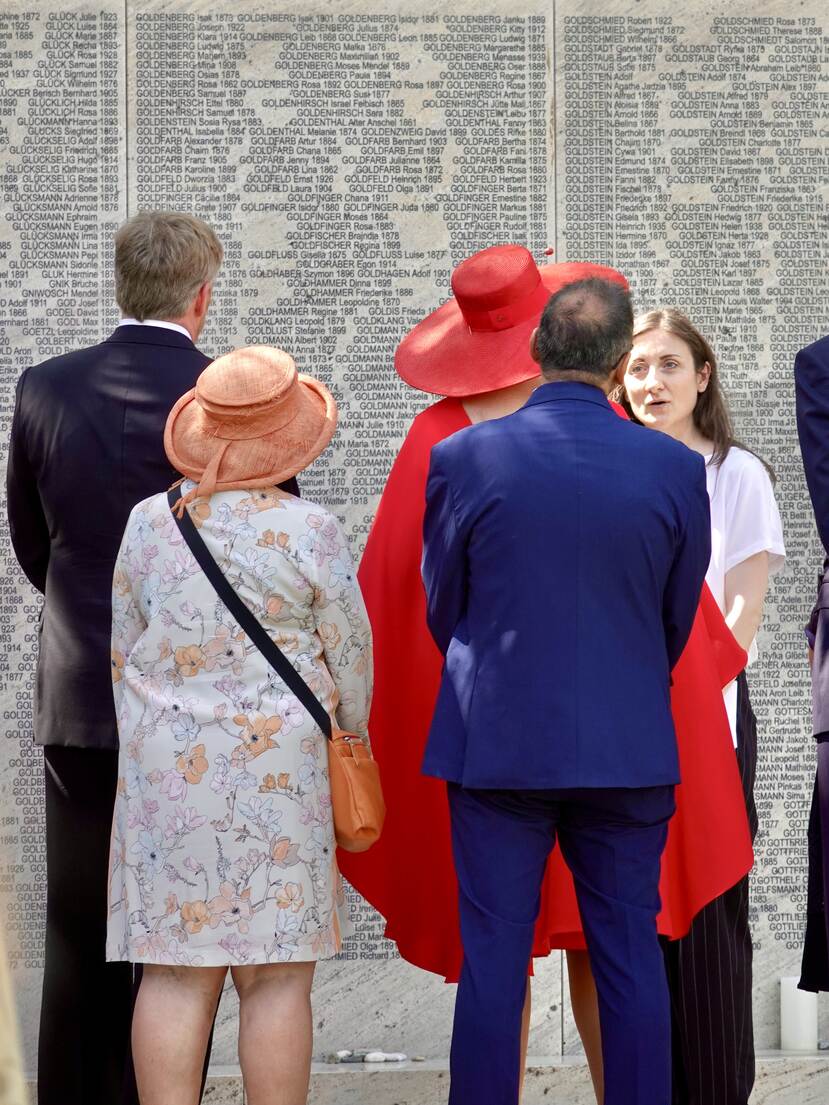 Shoah Wall of Names Memorial in Ostarrichi Park