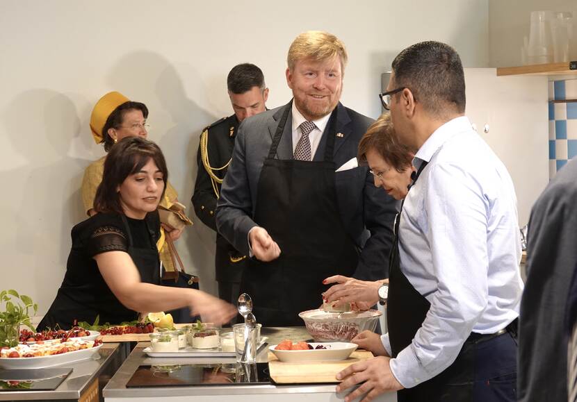 King Willem Alexander and Queen Máxima visit cultural centre Brotfabrik