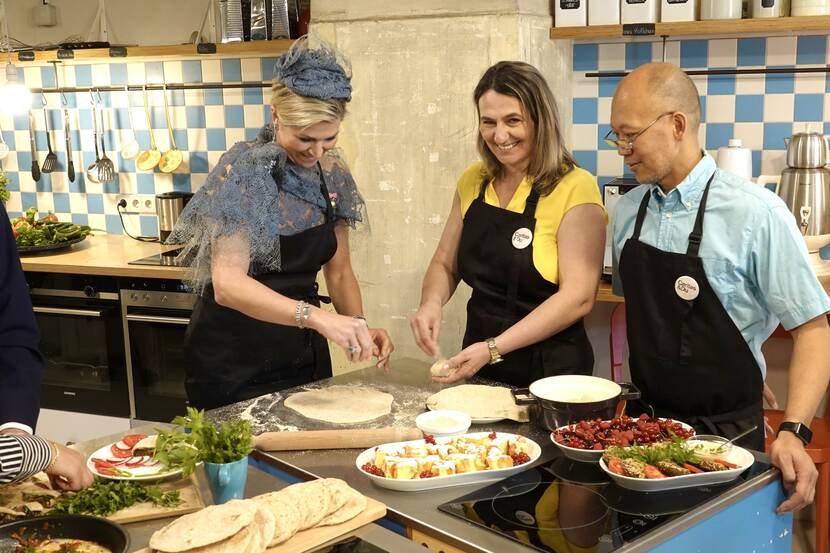 King Willem Alexander and Queen Máxima visit cultural centre Brotfabrik