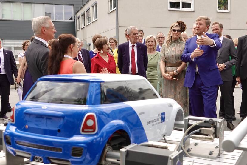 King Willem-Alexander and Queen Máxima visit AVL in Graz