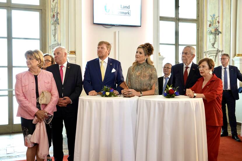 King Willem-Alexander and Queen Máxima at the Alte Universität in Graz