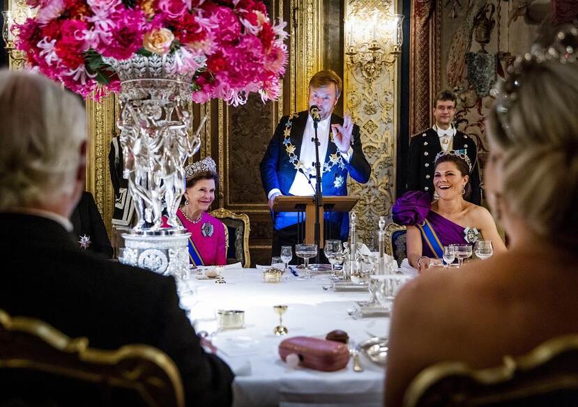 Speech King Willem-Alexander at the state banquet in Stockholm