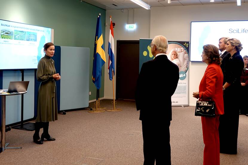 King Willem-Alexander and Queen Máxima visit the SciLifeLab in Stockholm