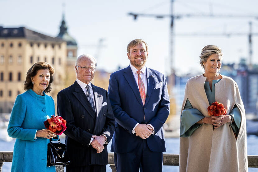 King Willem-Alexander, Queen Máxima, King Carl XVI Gustaf and Queen Silvia
