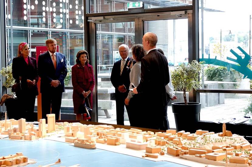 King Willem-Alexander and Queen Máxima visit the Lindholmen Science Park in Gothenburg