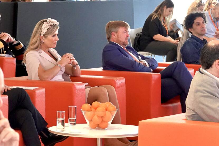 King Willem-Alexander and Queen Máxima attend a pitch competition for startups organised by Orange Grove in Athens